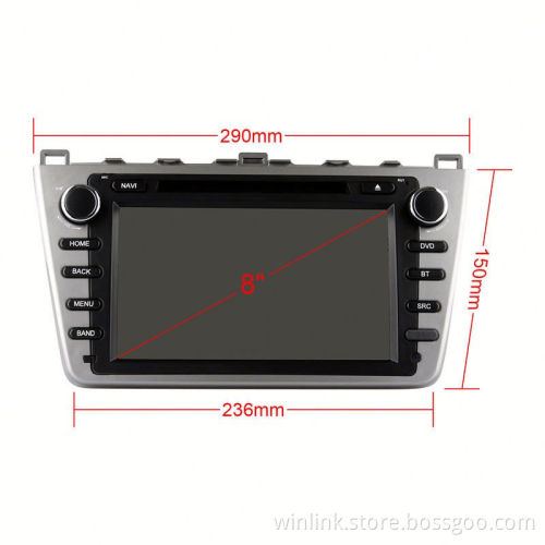 8" Android 4.4 Quad Core car head unit for Mazda 6 with russian menu+ 16G rom